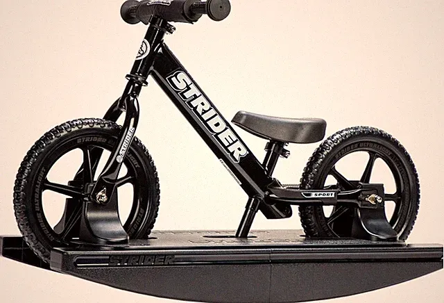 12” + Rocking Base - Helps Teach Baby How to Ride a Balance Bicycle - for Kids 6