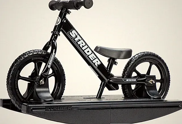 12” + Rocking Base - Helps Teach Baby How to Ride a Balance Bicycle - for Kids 6