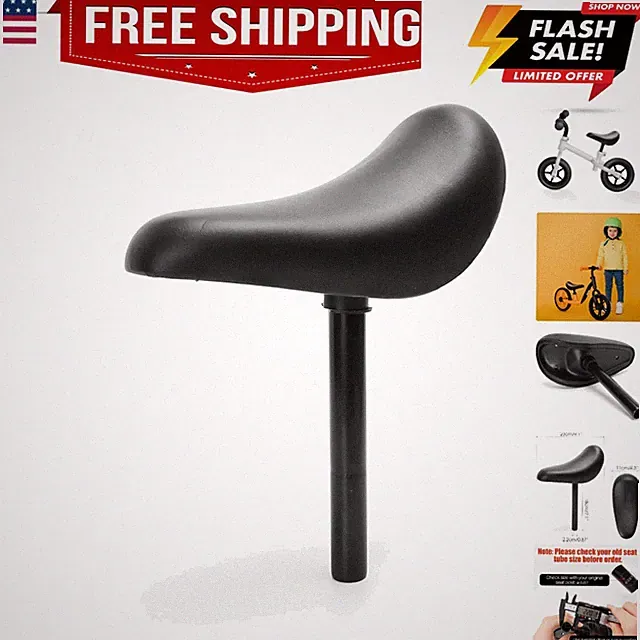 Kid Bike Performance Seat Saddle Replacement - Fits 12 and 14x Balance Bikes...