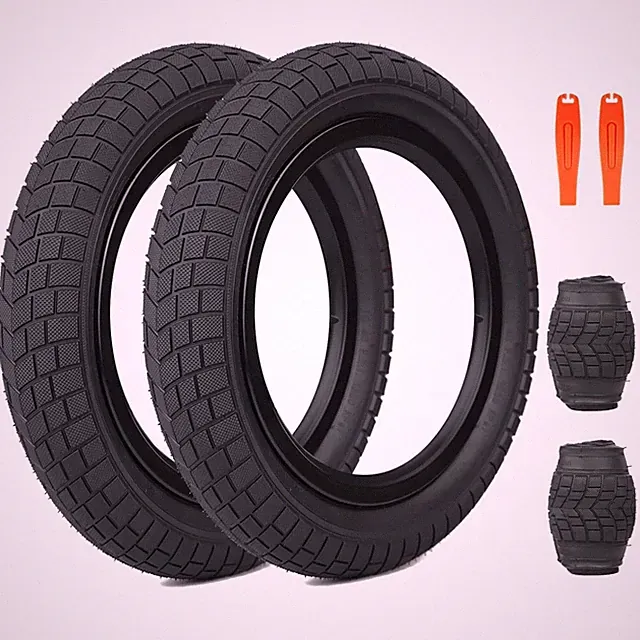 Kids 12 Inch Bike Tires 2 Pack - 5 Colors
