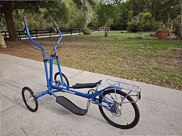 Street Strider 7i Elliptical Bike Scooter W! stand For Indoor Outdoor Blue
