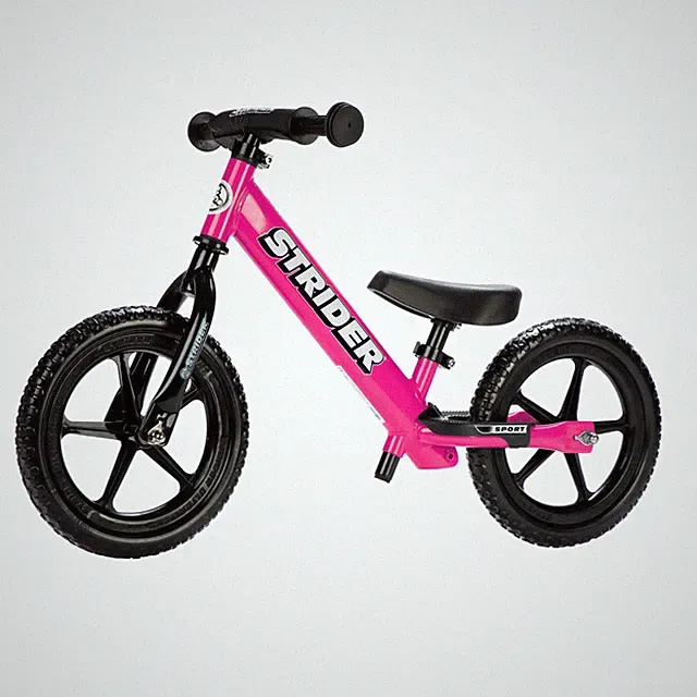 Strider 12 Sport Balance Bike for Kids 1-4 Years, Pink