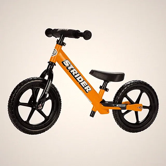 Strider 12” Sport Bike, Orange - Balance Bicycle for Kids 1 to 4 Years