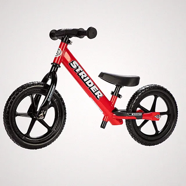 Strider 12” Sport Bike, Red - Balance Bicycle for Kids 1 to 4 Years