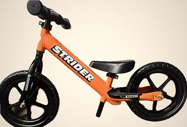 Strider 12 Sport No Pedal Balance Bike for Kids - Orange