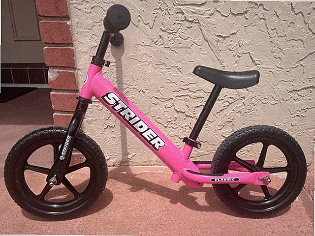 Strider Classic Entry Toddler Balance Bike 12” Pink