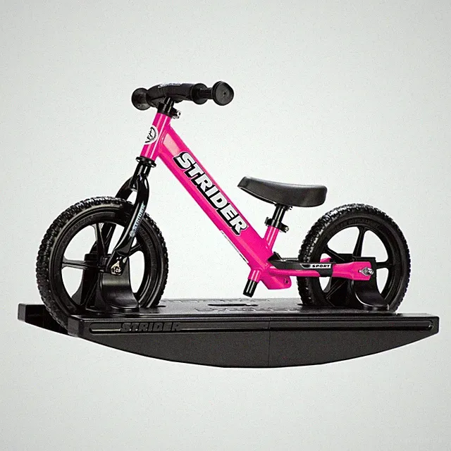 Strider Sport 2-in-1 Rocking Bike for Kids 6 Months-4 Years, Pink